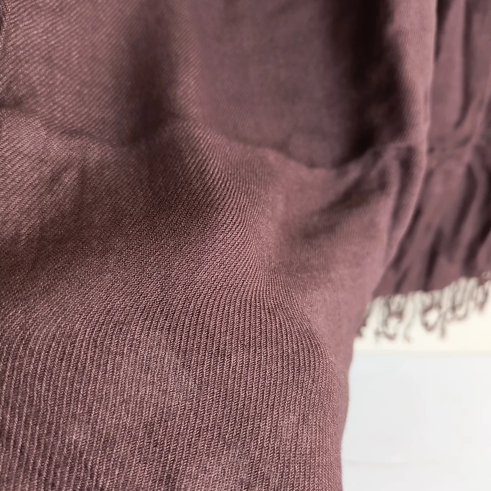 Cocoa Brown Fringed Scarf Wrap 28